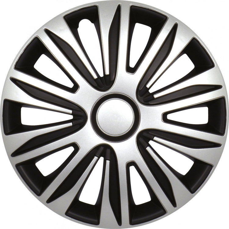 Carpoint enjoliveurs nardo 16 pouces abs argent noir lot de 4