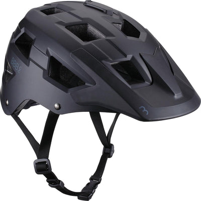 Bbb casque de cyclisme vtt nanga - avec support pour caméra ou éclairage - rembourrage lavable - casque de vélo adultes : hommes femmes - noir mat - m - bhe-54