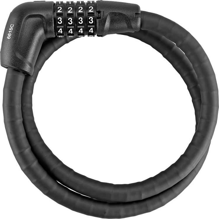 Abus câble antivol blindé steel-o-flex tresorflex 6615c - serrure à combinaison en câble d'acier avec manchons en acier blindé - -niveau de sécurité 5 - 85 cm