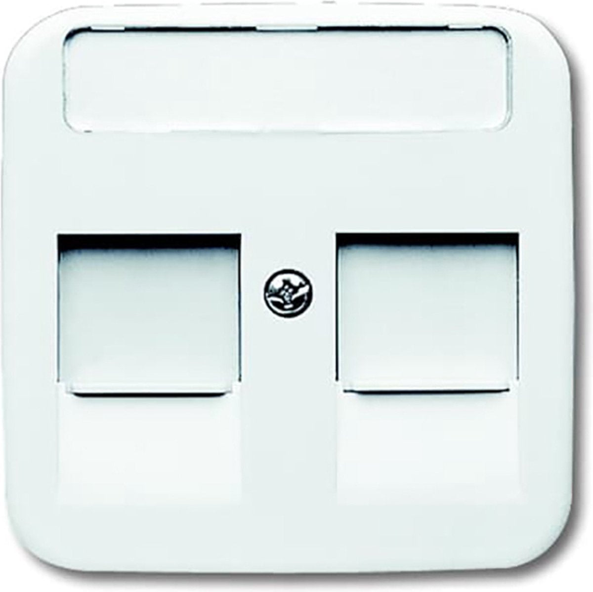 Busch-Jaeger Busch Jaeger Reflex Si Plaque Centrale Modulaire Jack Alpin Blanc 1800-214