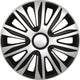 Carpoint enjoliveurs nardo 16 pouces abs argent noir lot de 4