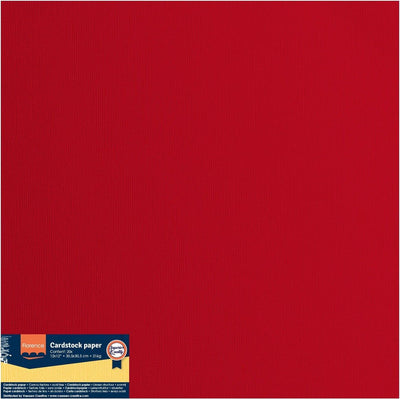Florence • papier cartonné 216g texture 30,5x30,5cm coquelicot 20x