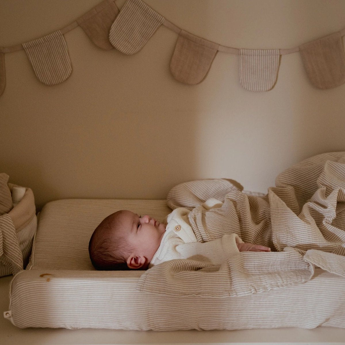 Housse de matelas à langer Little Dutch - beige - essentiels