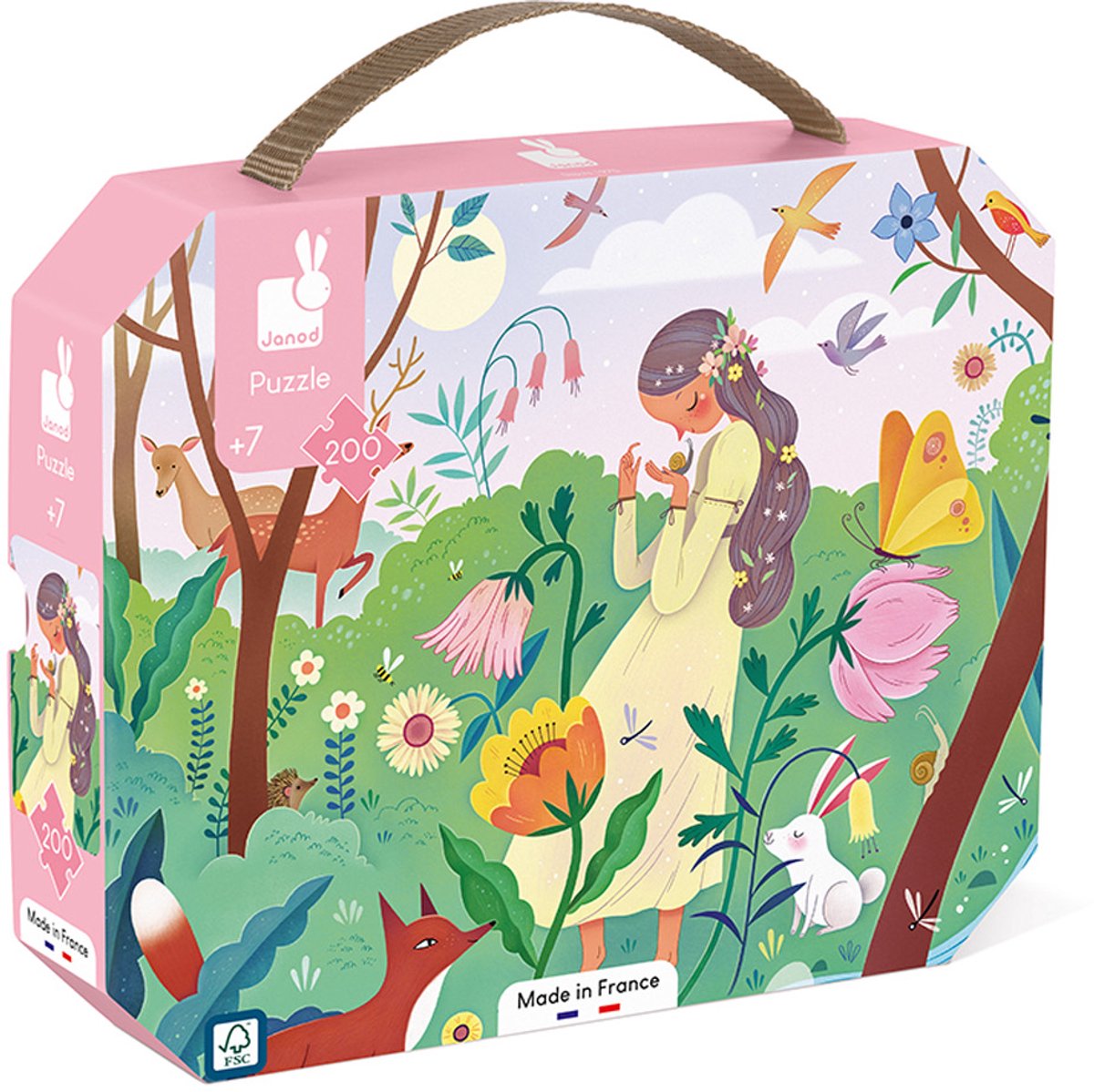 Janod - puzzle en carton - mère nature - 200 pièces