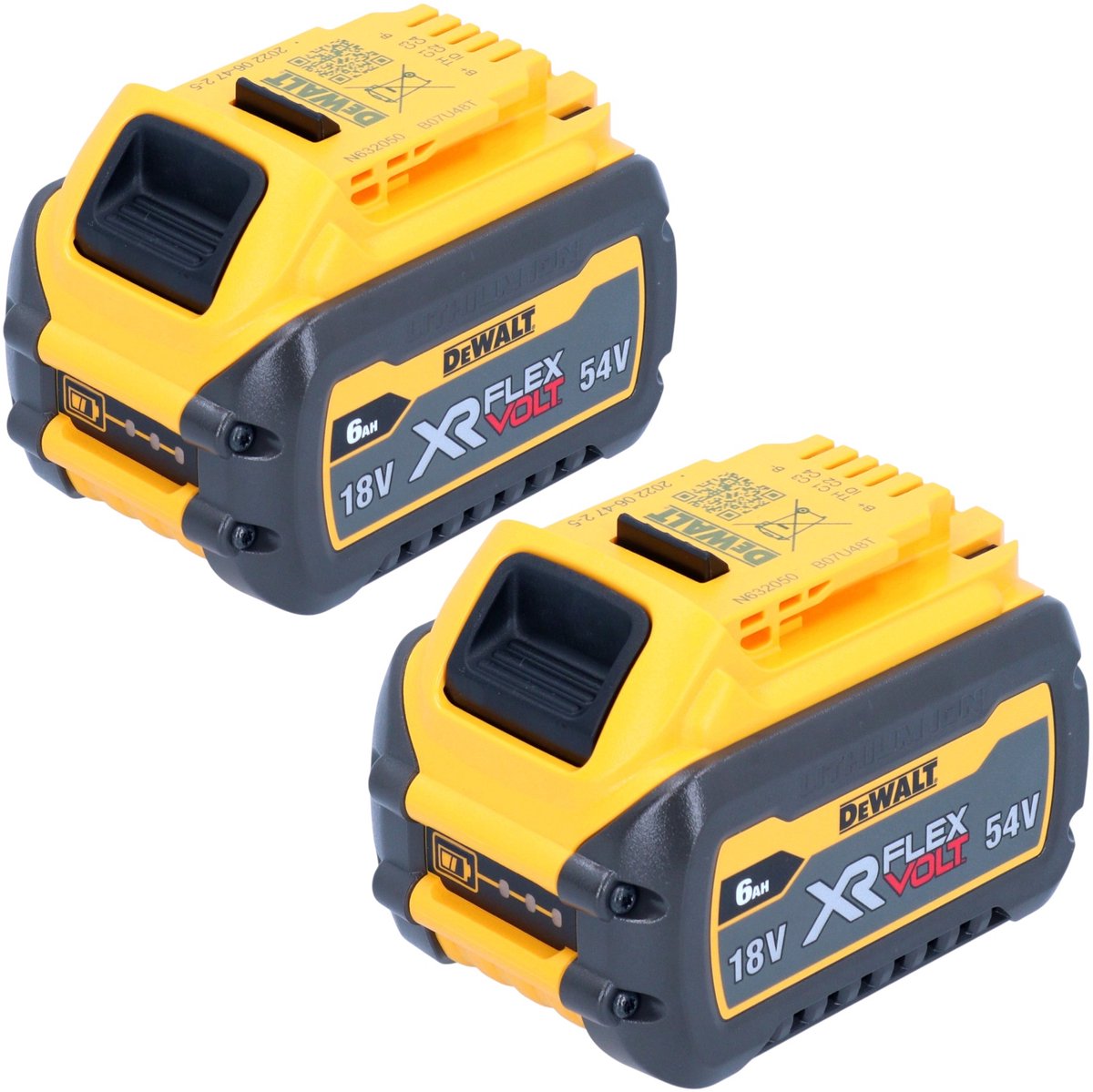 Dewalt dcb546t2 2x batterie 6,0ah 54v xr flexvolt