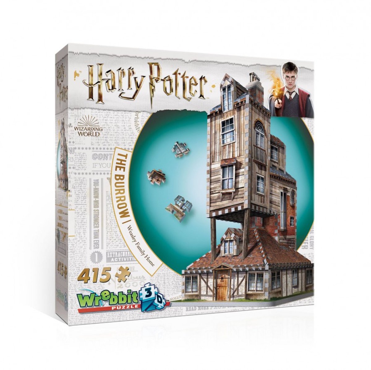 Wrebbit le terrier - maison de la famille Weasley - puzzle 3d - Harry Potter - 415 pièces