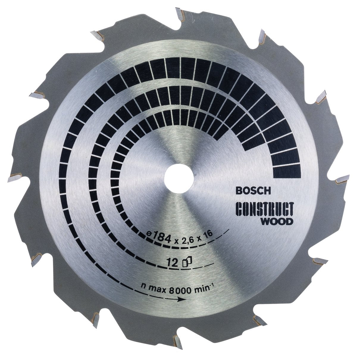 Bosch cirkzb constr. bois 184x16x2.6 12t fwf