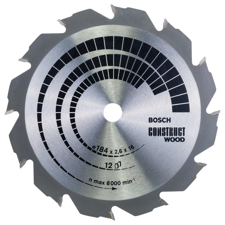 Bosch cirkzb constr. bois 184x16x2.6 12t fwf