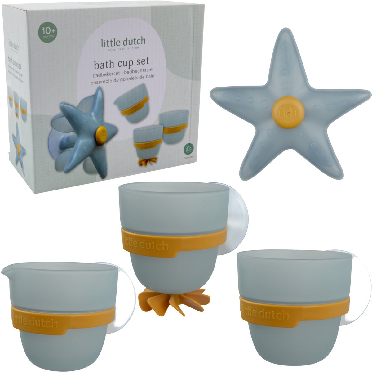 Tasses murales de bain Little Dutch - étoile de mer