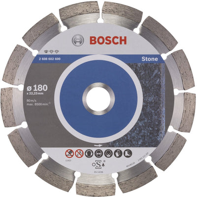 Bosch - disque à tronçonner diamanté standard pour pierre 180 x 22,23 x 2 x 10 mm