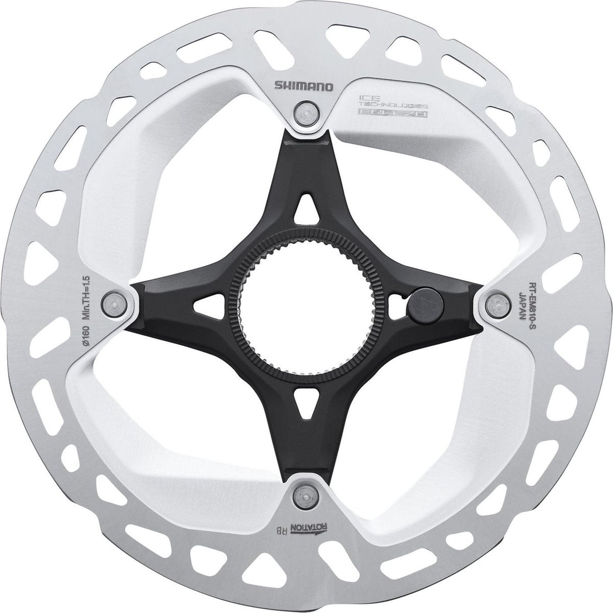 Shimano | disque de frein rt-em810 160mm center-lock (xt - ultegra)