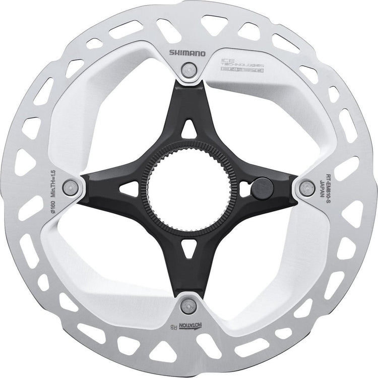 Shimano | disque de frein rt-em810 160mm center-lock (xt - ultegra)