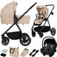 Poussette Lionelo Meril 3en1 - buggy - nacelle XL, poussette siège auto certifié ADAC - roues tout terrain - set d'accessoires complet - UPF50+
