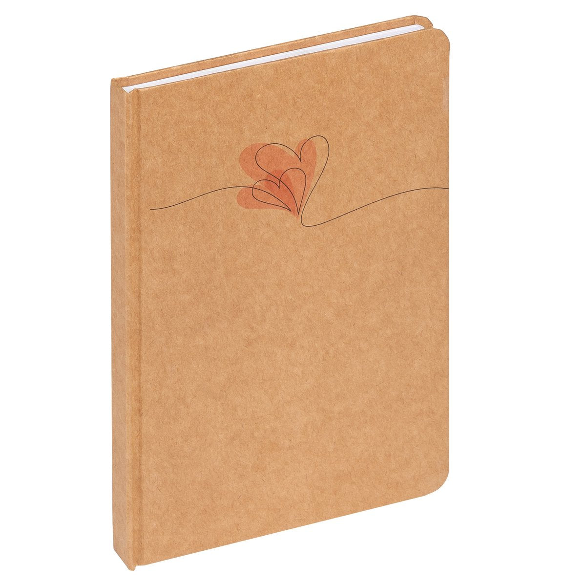 Walther nb521p-2 coeur - carnet - format din a5 - marron