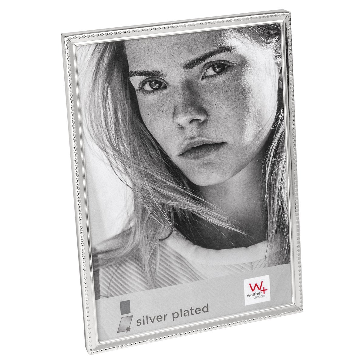 Walther bh015s cosima - cadre portrait - format photo 10x15 cm - argent