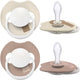 Difrax Sucette Lovi Dynamic Prime Glow - 0 à 6 mois - beige marron - 2 pièces