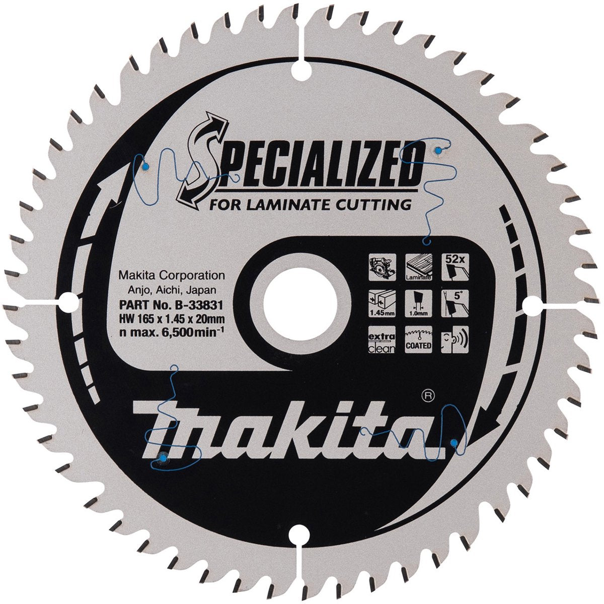 Makita - stratifié spécialisé - lame de scie circulaire manuelle - 136 165 190 mm