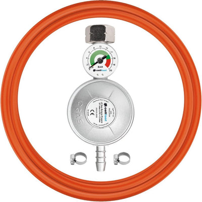 Cellfast 52-506 - régulateur de pression - propane-butane - 2m - soupape de sécurité