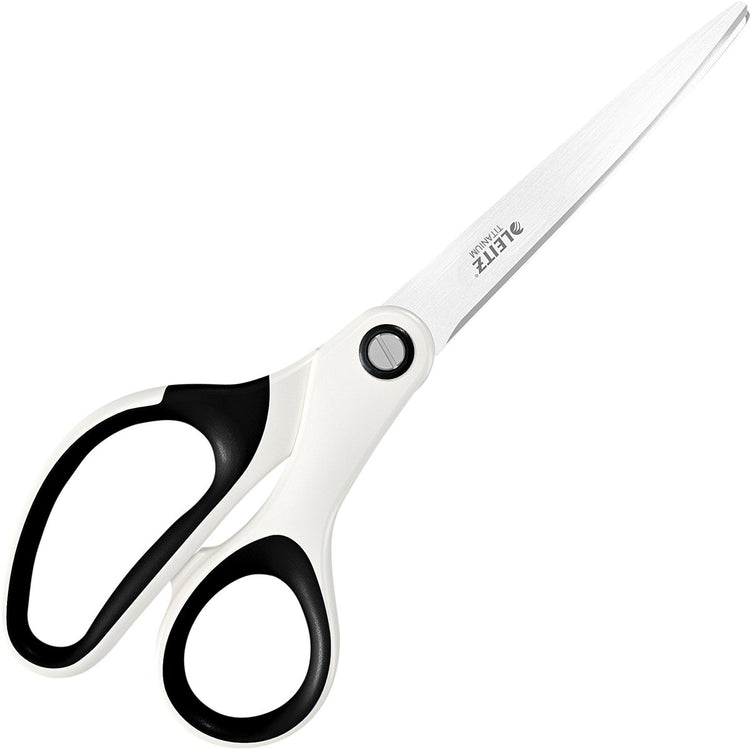 Ciseaux Leitz wow Titanium - 205 mm - pour le bureau et le travail à domicile - idéal pour le bureau à domicile - blanc