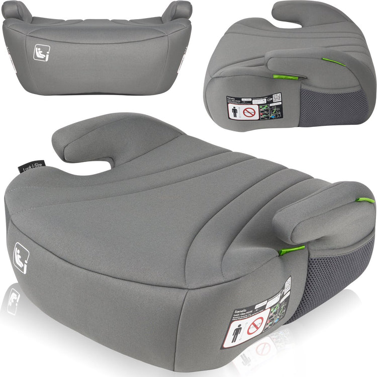 Lionelo luuk i-size - rehausseur voiture 6-12 ans 125-150 cm - rehausseur large avec mousse EPE - accoudoirs ergonomiques - housse lavable - siège auto
