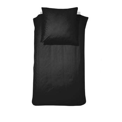 Parure housse de couette 1 personne week-end Cendrillon 135x200cm coton noir + 1 taie 60x70