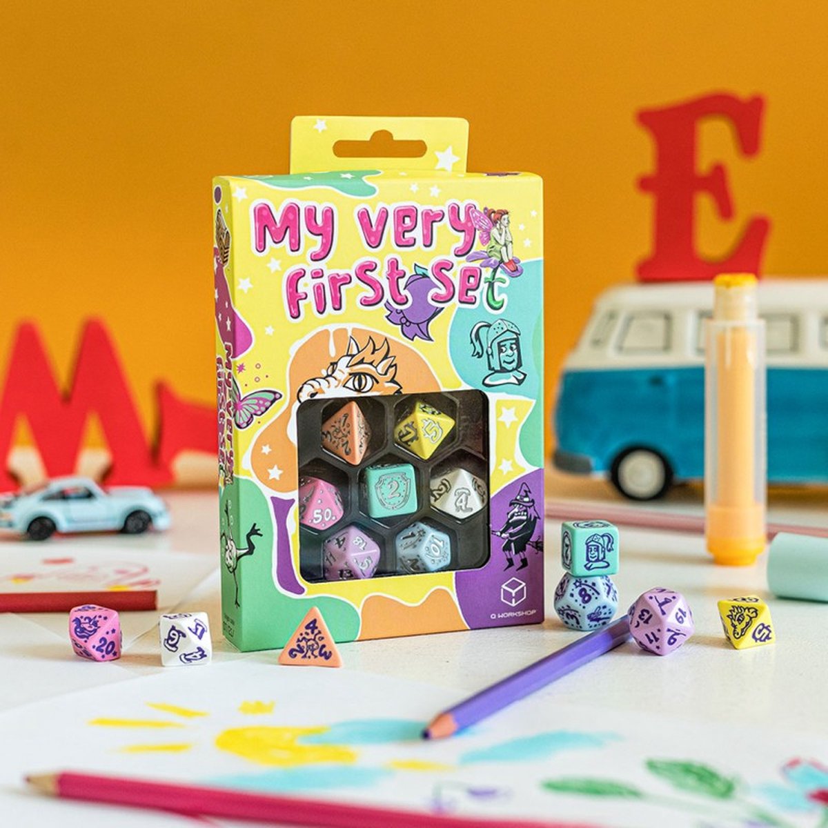 Q-workshop mon tout premier jeu de dés : voyage magique - accessoires