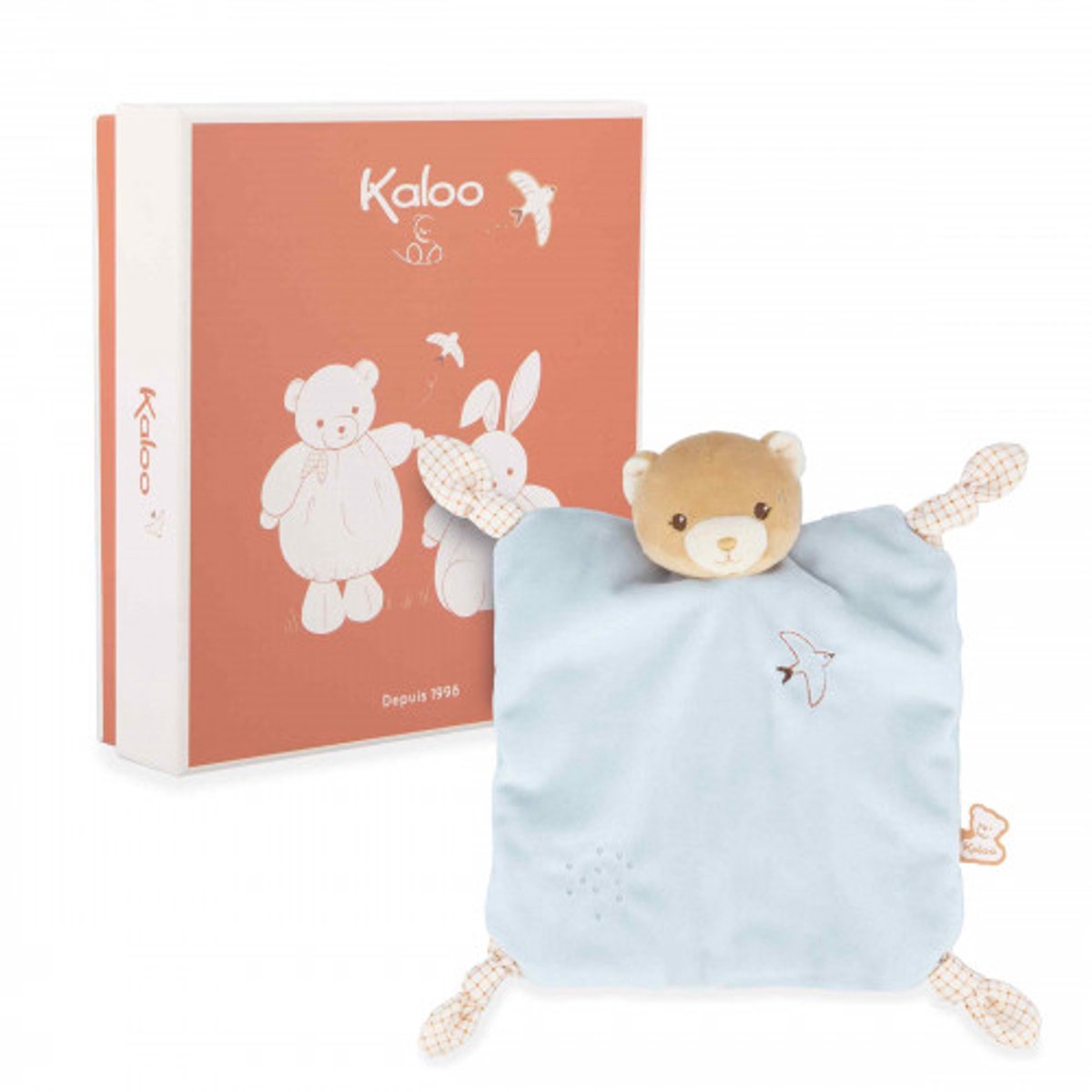 Kaloo - ours en peluche bleu - doudou