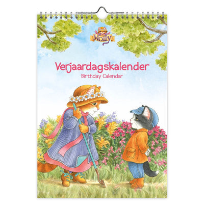Calendrier d'anniversaire a4 chats Comello franciens mollie