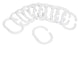 Differnz spirella - anneaux de rideau de douche - blanc