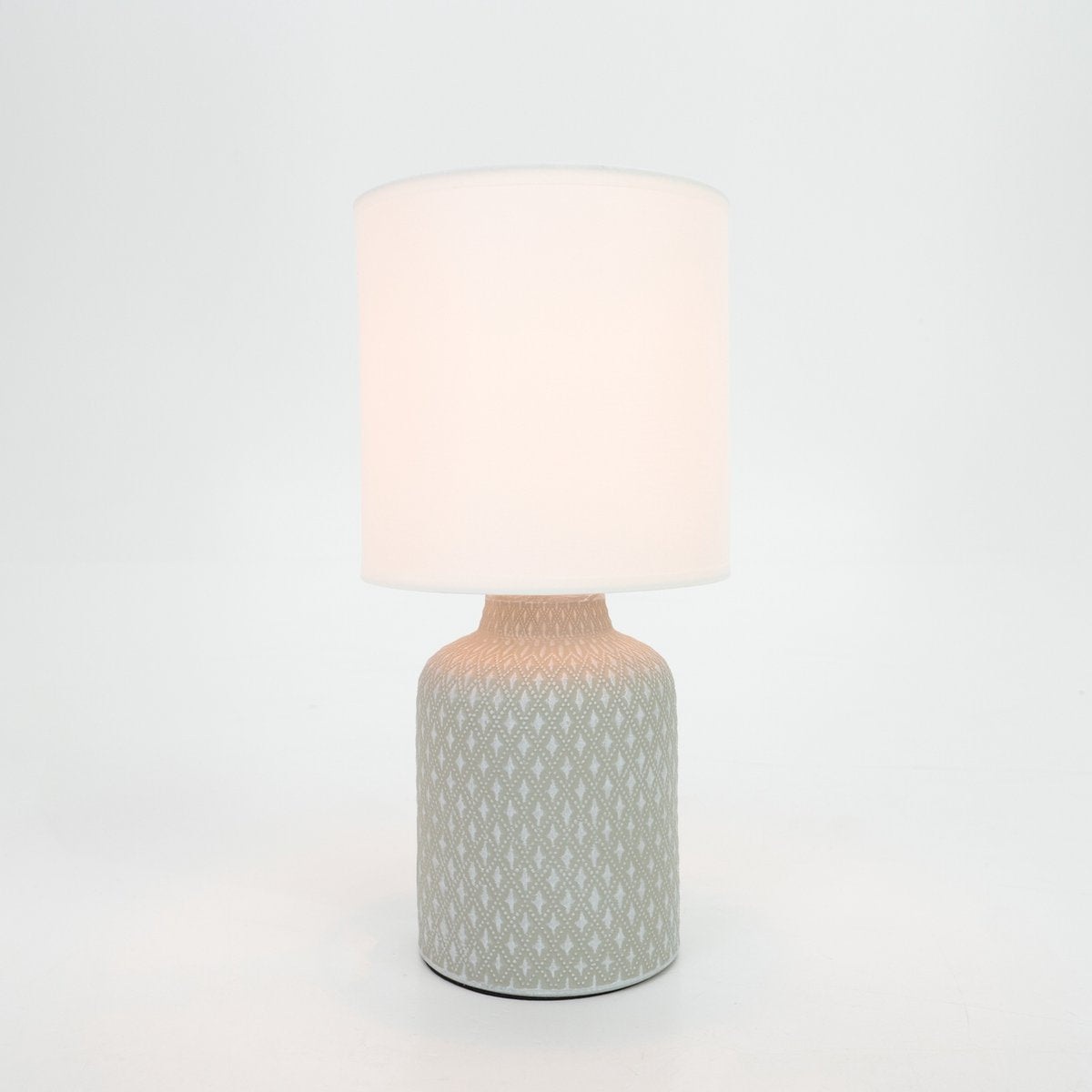 Lampe de table Eglo bellariva - e14 - 32 cm - gris blanc
