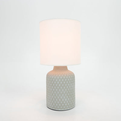 Lampe de table Eglo bellariva - e14 - 32 cm - gris blanc