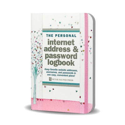 Peter Pauper journal de bord adresse internet mot de passe arbre de coeur