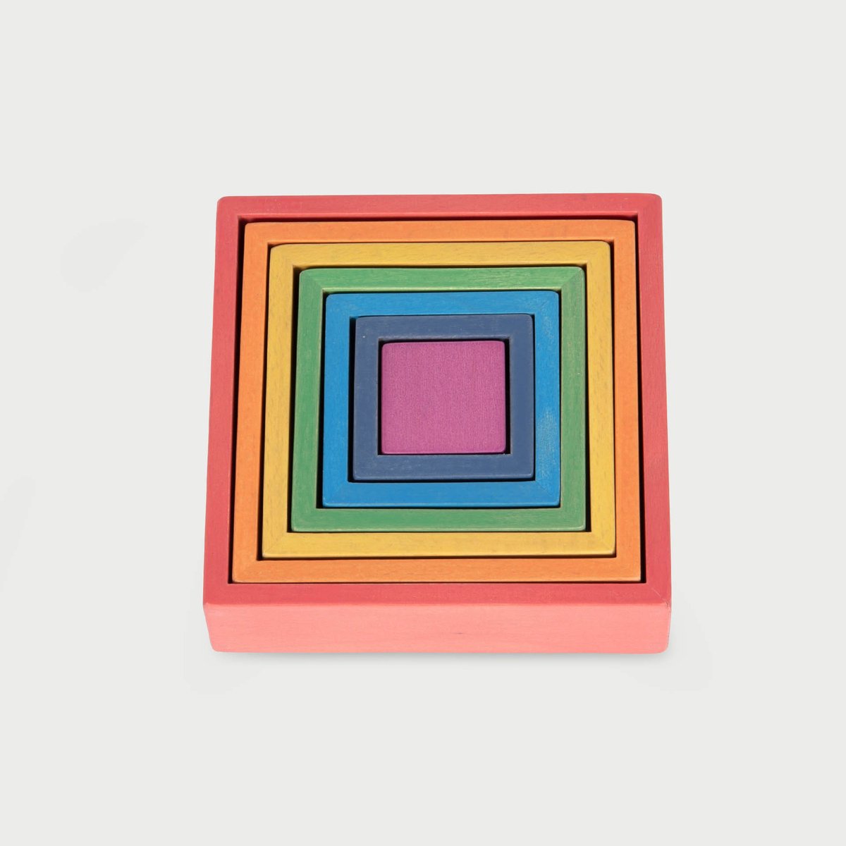 Blocs d'architecte arc-en-ciel Tickit - carrés