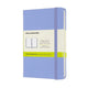 Carnet classique Moleskine - pochette - couverture rigide - vierge - bleu hortensia