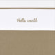 Drap de berceau Meyco baby hello world - taupe - 100x150cm - 0,3 tog