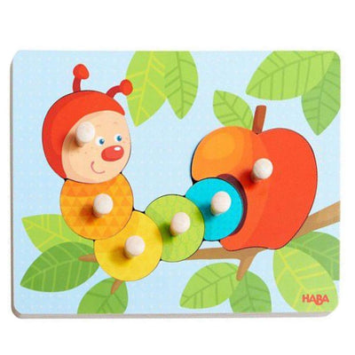 Haba puzzle incrustation chenille mina