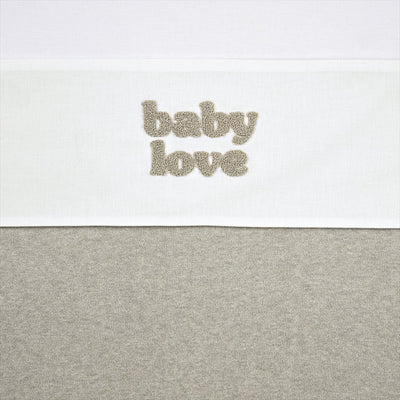 Drap de berceau Meyco baby baby love - sable mélangé - 75x100cm - 0,3 tog