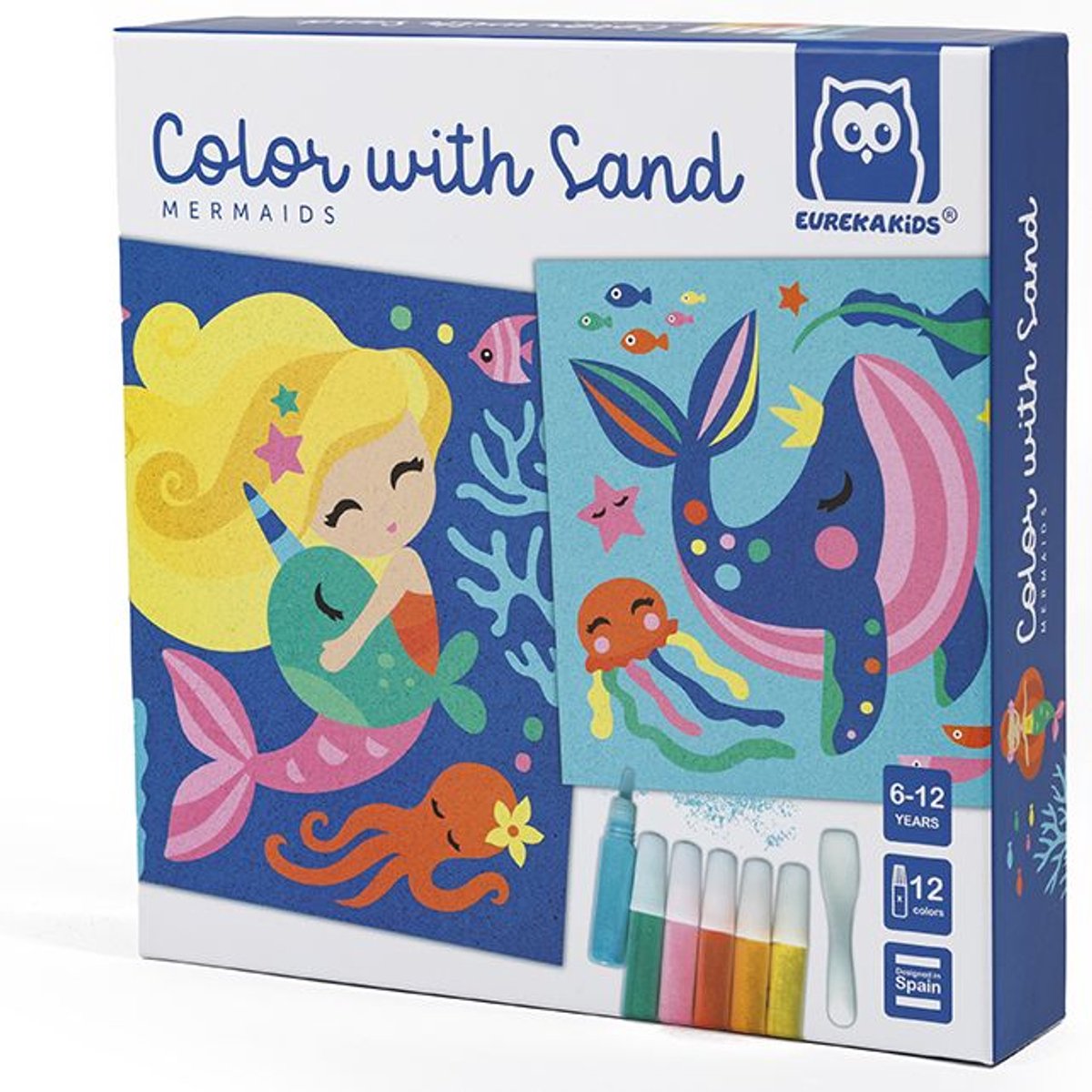 Eurekakids kit de coloriage avec sirène de sable - - à partir de 6 ans
