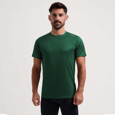 Rogelli promo chemise de running homme - manches courtes - vert foncé - 3xl