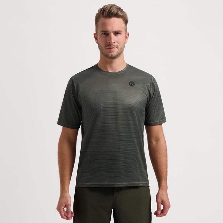Rogelli core chemise de VTT hommes - chemise de cyclisme - manches courtes - vert - advntr - taille xl