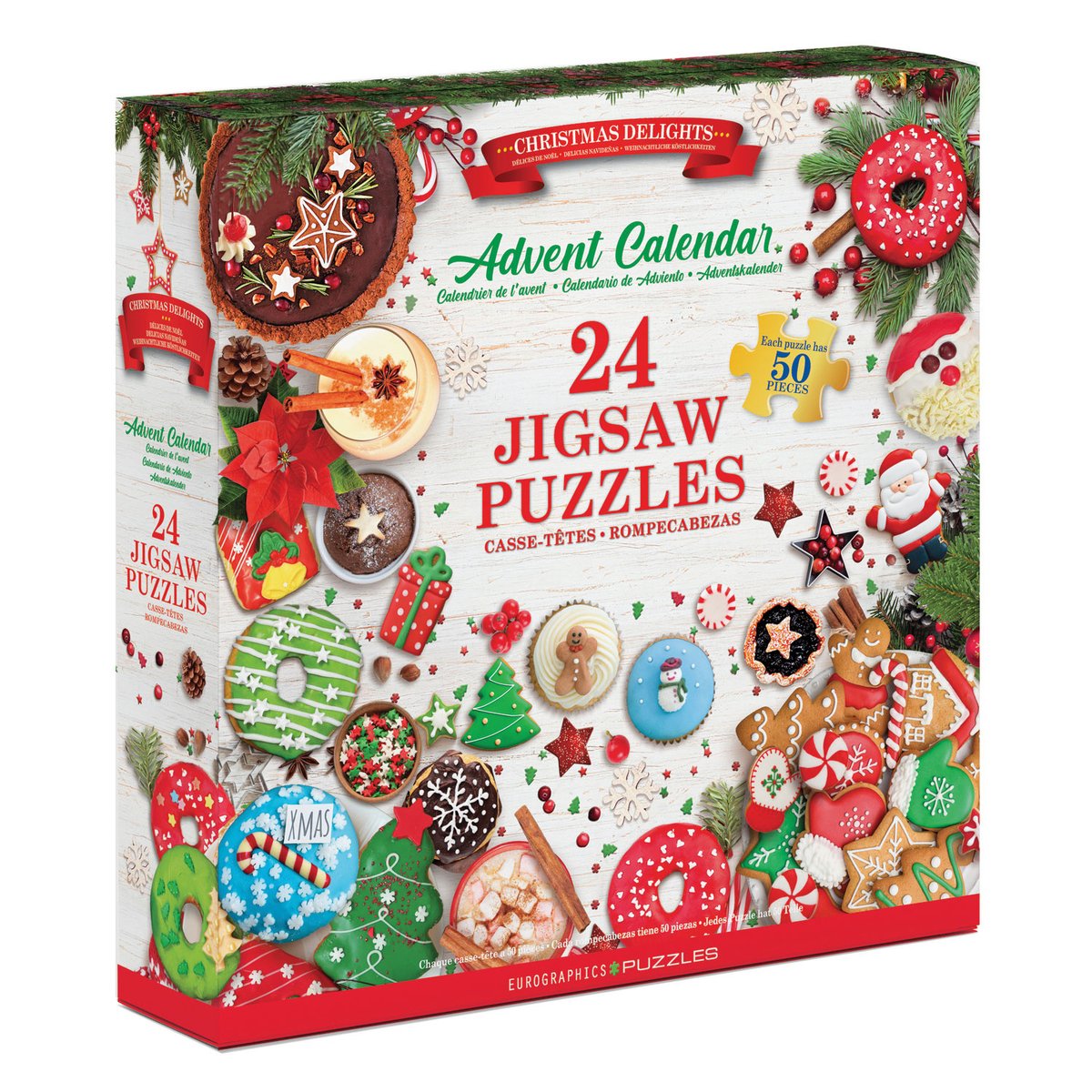 Eurographics - calendrier de l'avent, [calendrier de l'avent, délices de Noël] - 24×50 pièces 12,5×12,5 cm (l×h) - calendrier de l'avent