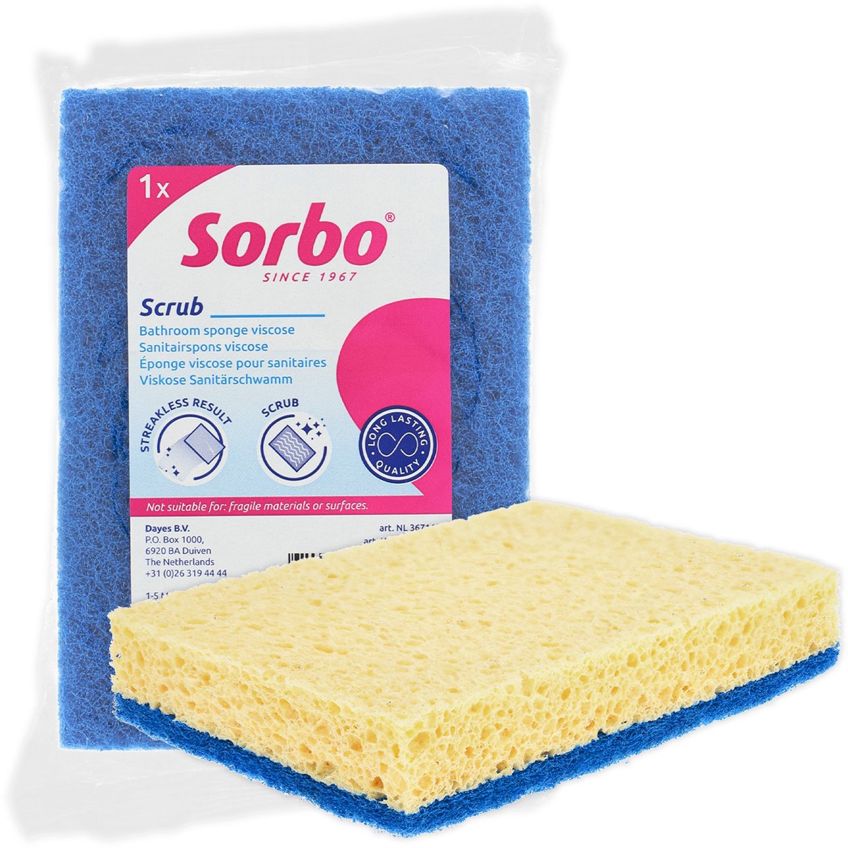 Sorbo éponge hygiénique viscose