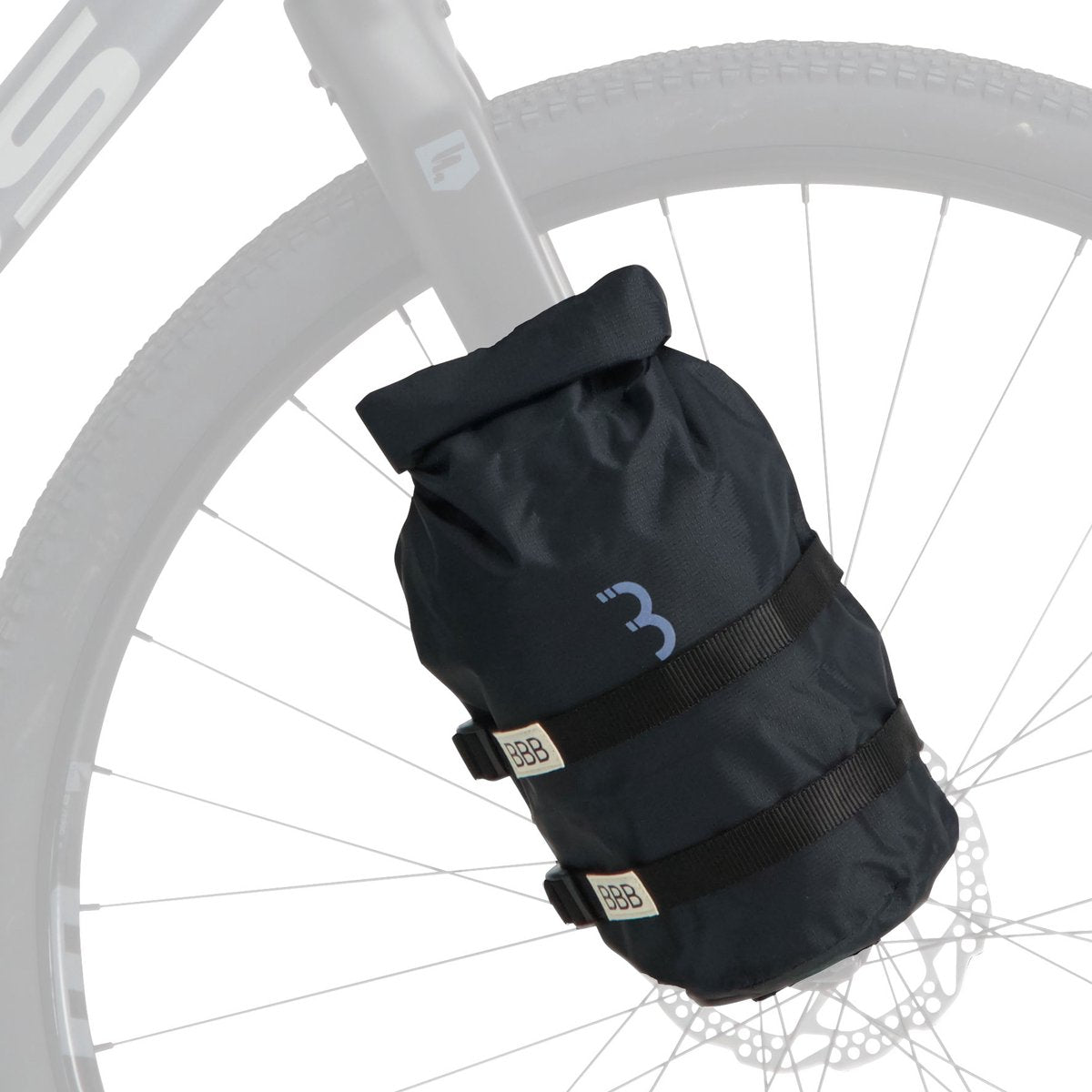 Bbb cycling bikepacking sac de vélo 4 litres - montage : fourche avant - sac étanche avec support - sacs bikepacking - stackpack bsb-145