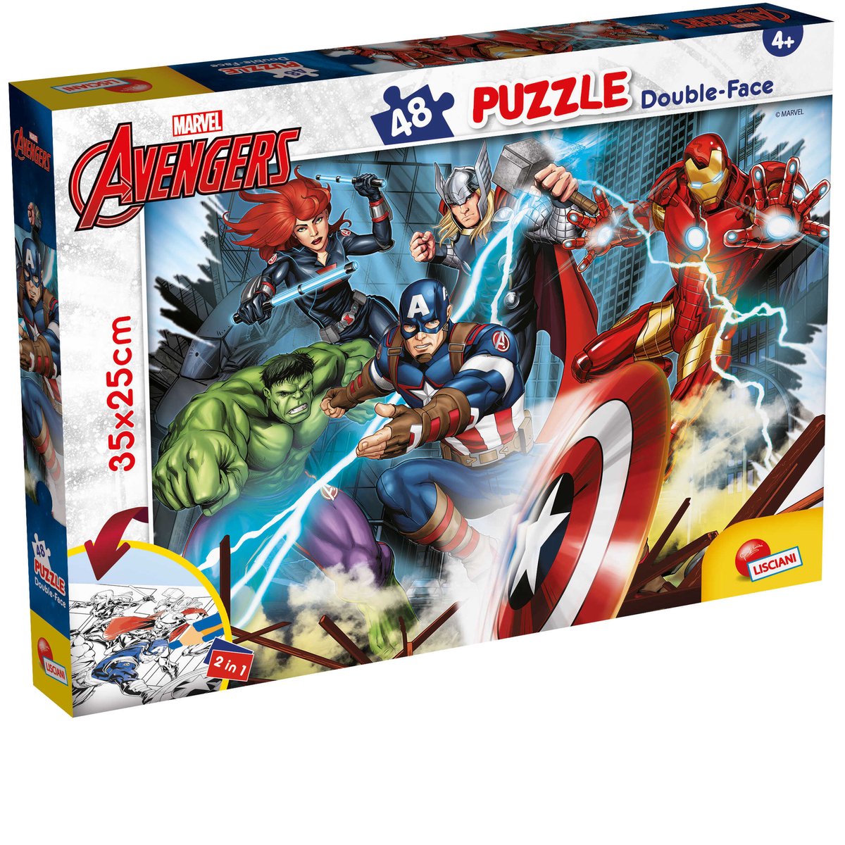 Lisciani merveille puzzle df m-plus 48 vengeurs