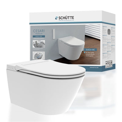 WC-douche Schütte Schutte Cesari Premium, sans rebord, avec abattant fin - 93100