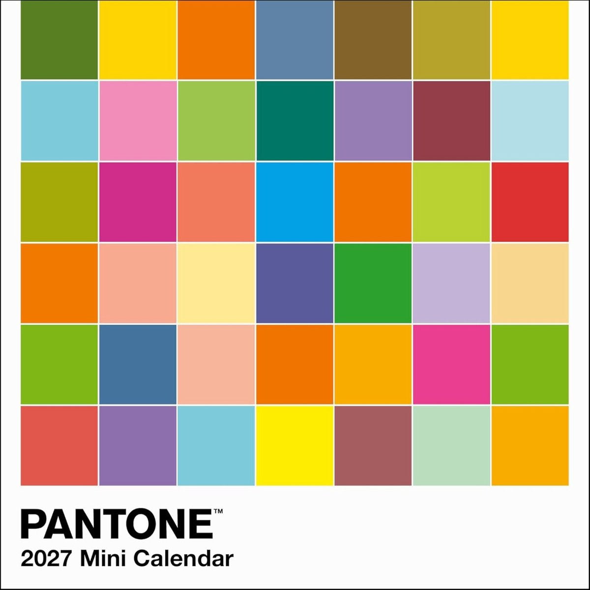Pantone(tm) mini calendrier mural 2027