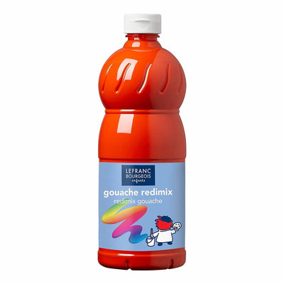 Lefranc bourgeois l b peinture gouache redimix vermillon 500ml