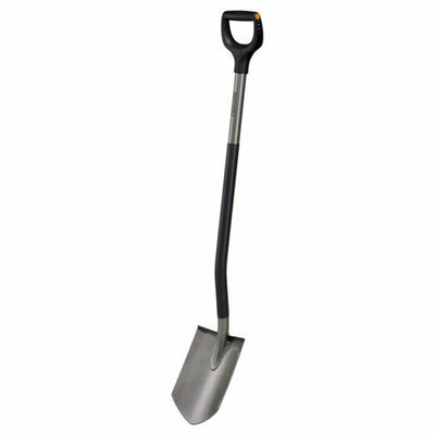 Fiskars série ergonomique - pelle tranchante - poignée ergonomique - acier premium - angle 26°