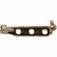 Creativ Company Broochpeld Silver-25 mm, 10e.