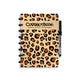 Carnet effaçable Correctbook a5 – léopard puissant – ligné – carnet réutilisable – avec lingette pour stylo – peut être complété par des pages supplémentaires